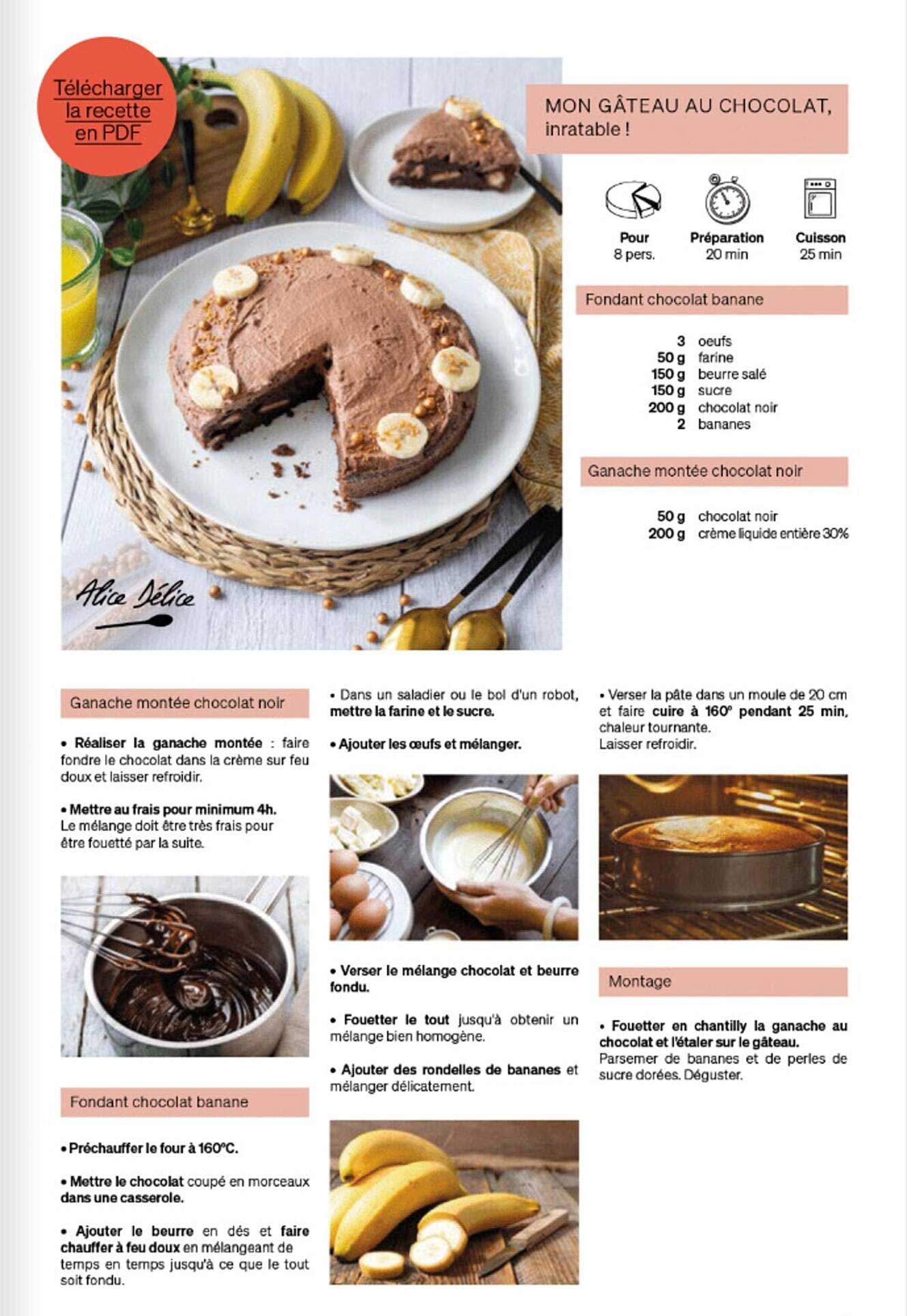 mon gâteau au chocolat