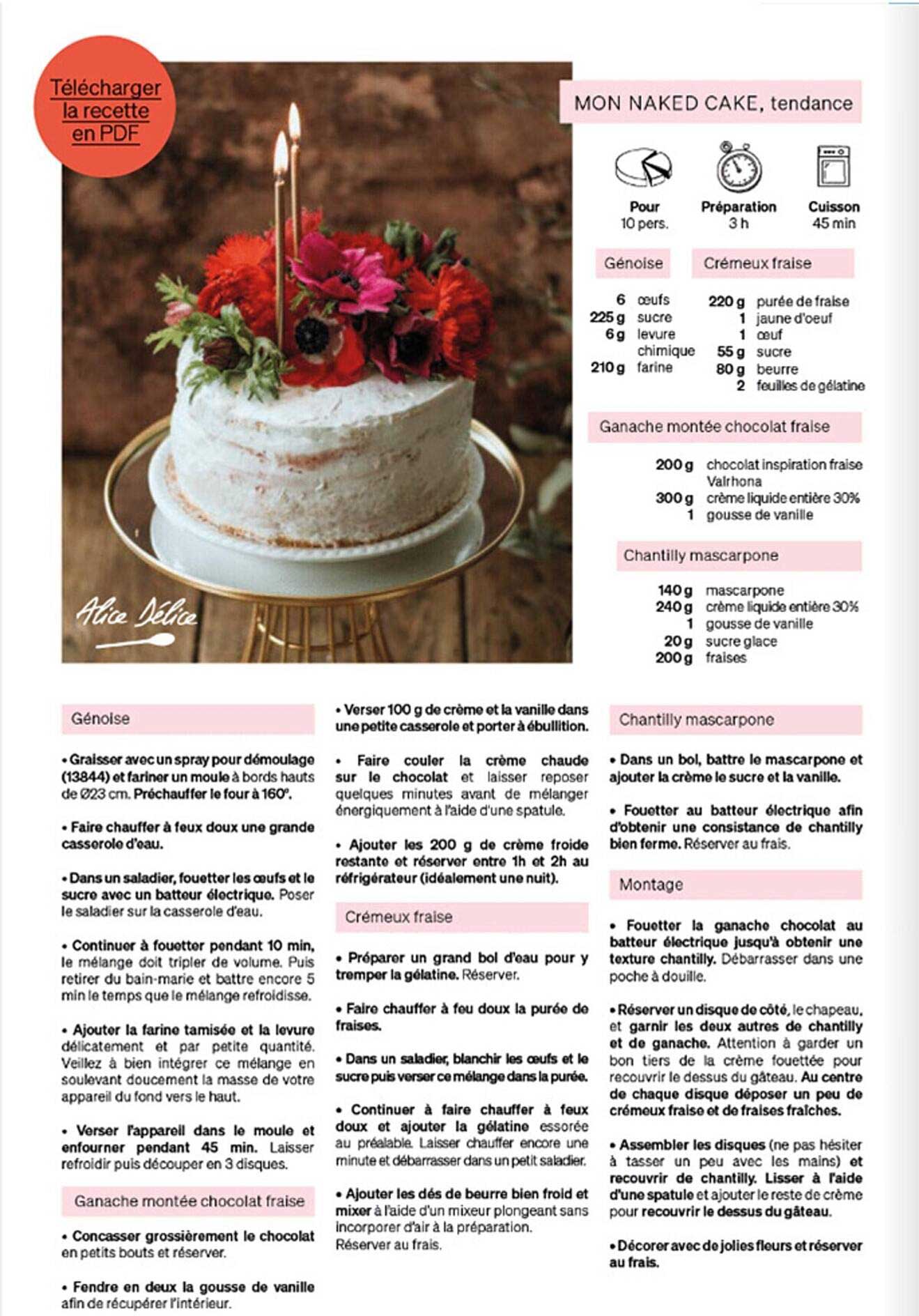 mon naked cake, tendance