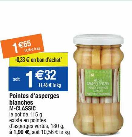 Pointes D'asperges Blanches M-classic