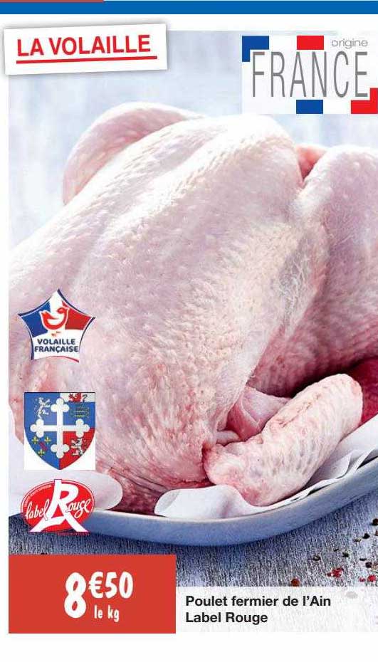 poulet fermier de l'ain label rouge