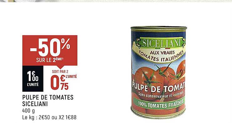 Pulpe De Tomates Siceliani