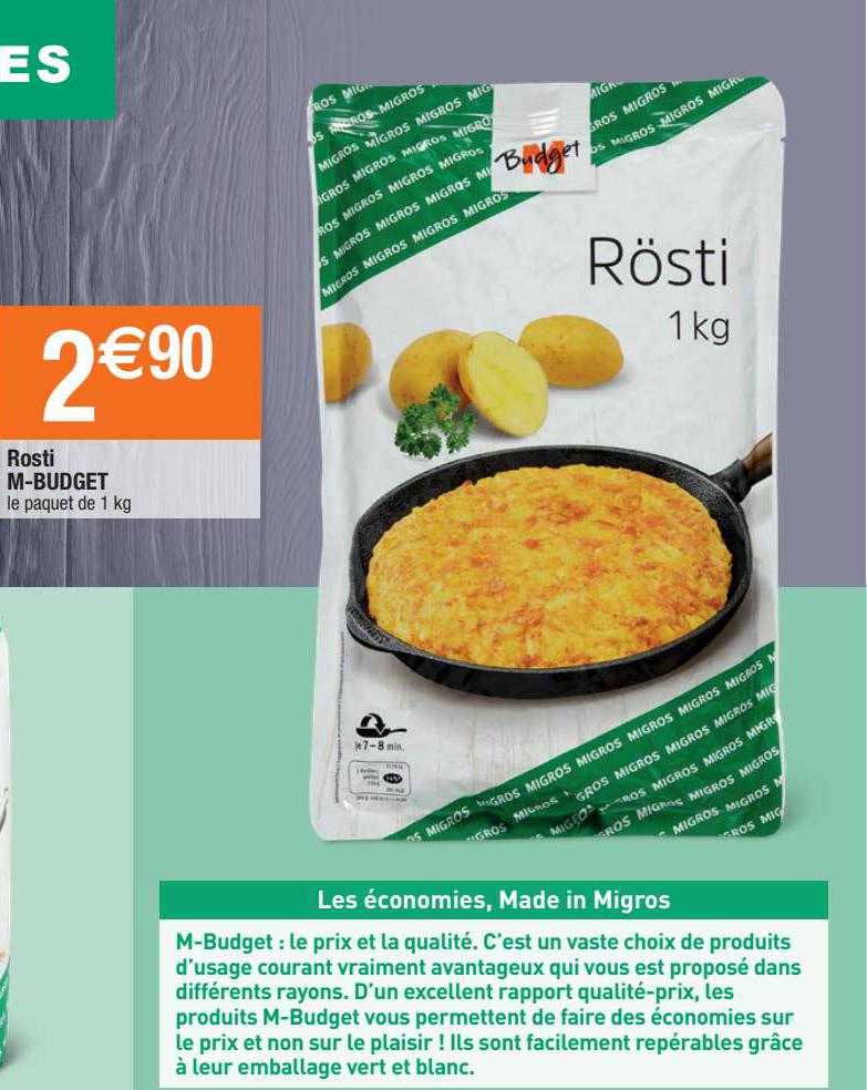 rösti m-budget