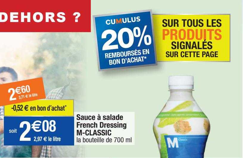 sauce à salade french dressing m-classic