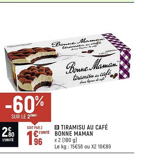 Tiramisu Au Café Bonne Maman