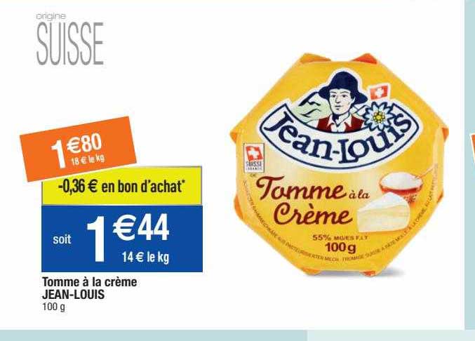 tomme à la crème jean-louis