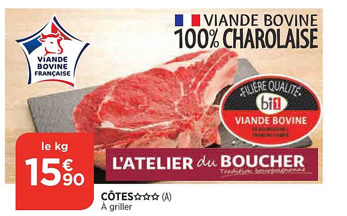 Viande Bovine : Côte*** L'atelier Du Boucher
