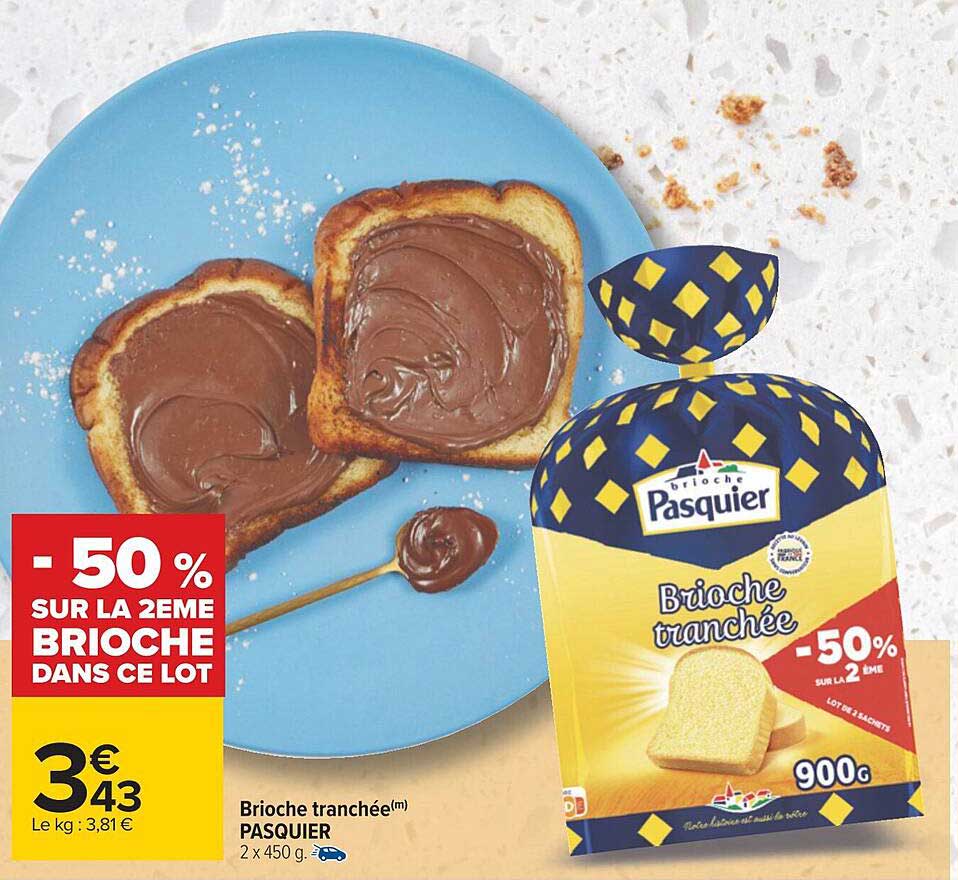 Brioche Tranchée Pasquier