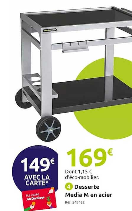 desserte media m en acier
