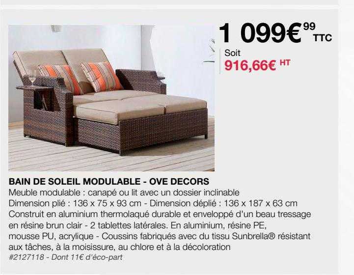 bain de soleil modulable - ove decors