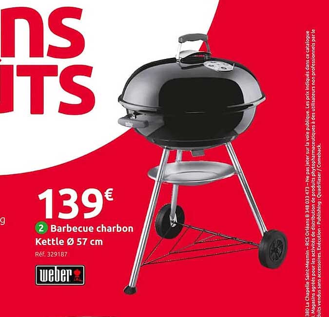 Barbecue Charbon Kettle ø 57 Cm Weber