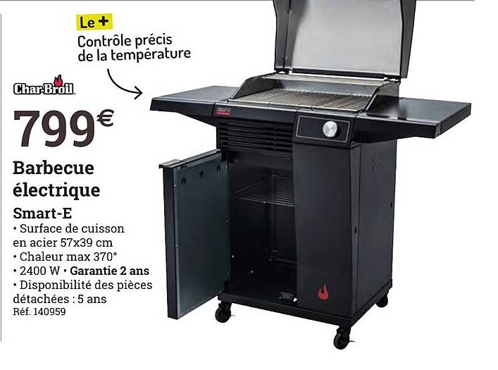 barbecue électrique smart-e char-broil