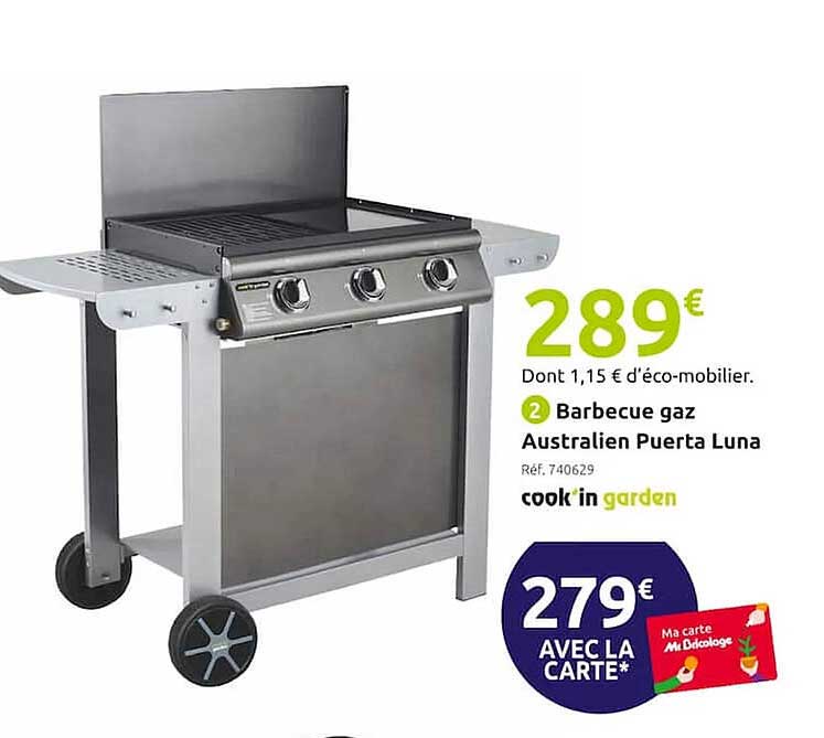 barbecue gaz australien puerta luna cook'in garden
