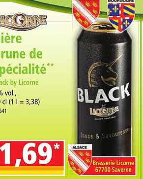 Bière Brune De Spécialité Black By Licorne