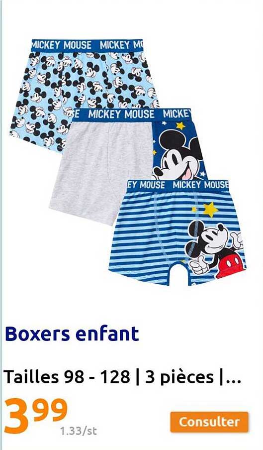 Boxers Enfant