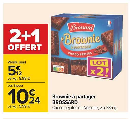 brownie à partager brossard