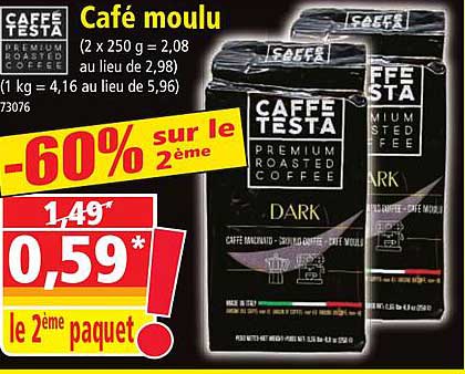 café moulu caffé testa