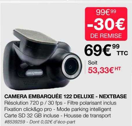 caméra embarquée 122 deluxe - nextbase