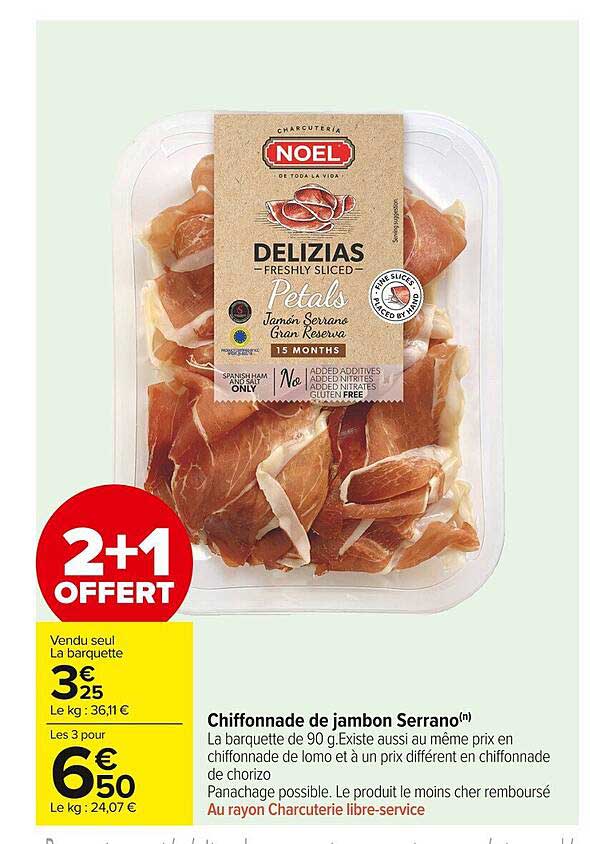 Chiffonnade De Jambon Serrano