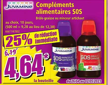 compléments alimentaires sos juvamine