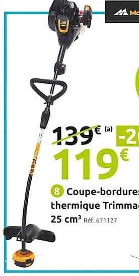 coupe-bordures thermique trimmac 25 cm³