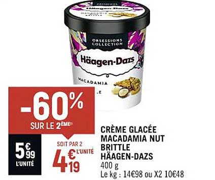 crème glacée macadamia nut brittle häagen-dazs