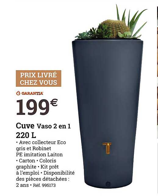cuve vaso 2 en 1 220l