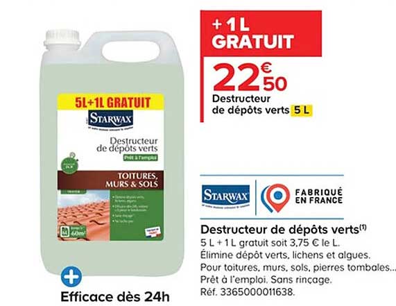 destructeur de dépôts verts starwax