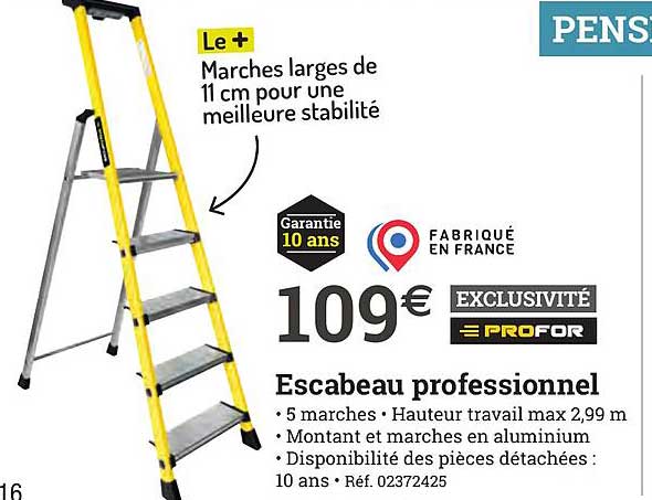 escabeau professionnel profor