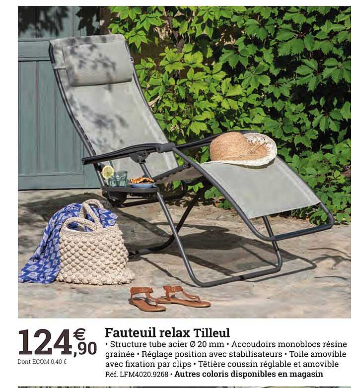 fauteuil relax tilleul