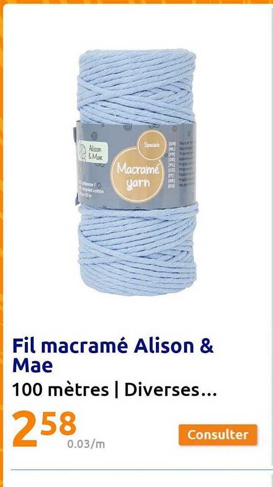 fil macramé alison & mae
