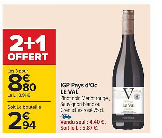 igp pays d'oc le val