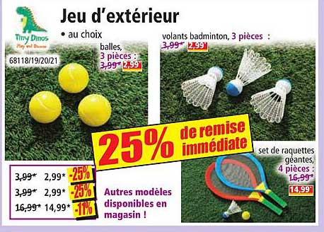 jeu d'extérieur tiny dinos