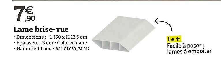 lame brise-vue