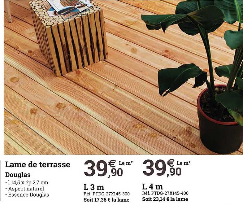 lame de terrasse douglas