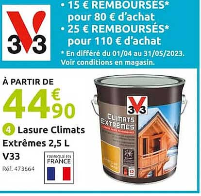 Lasure Climats Extrêmes 2,5 L V33