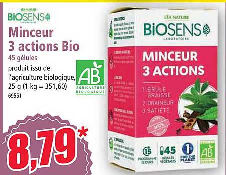 minceur 3 actions bio biosens