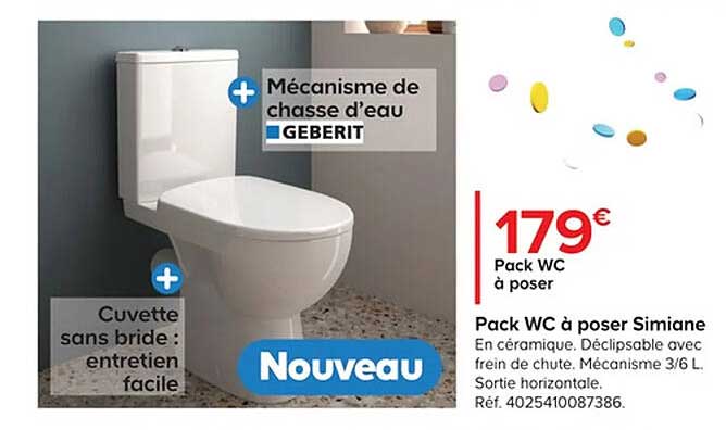 Pack Wc à Poser Simiane
