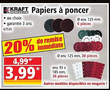 papiers à poncer kraft werkzeuge