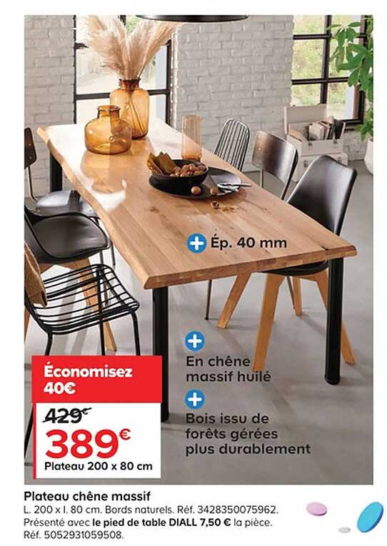 Plateau Chêne Massif