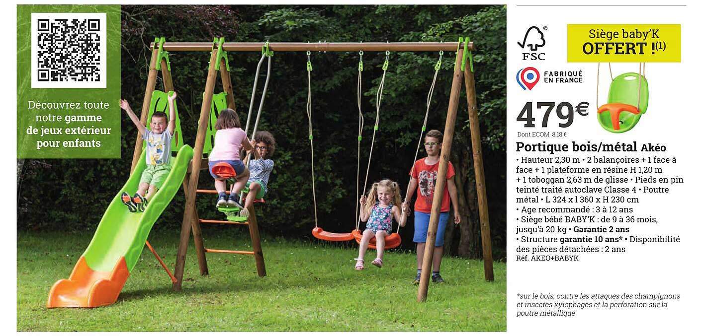 Portique Bois-métal Akéo