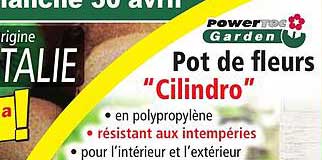 pot de fleurs "cilindro" powertec garden