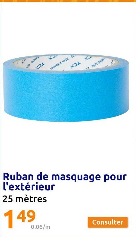 ruban de masquage pour l'extérieur