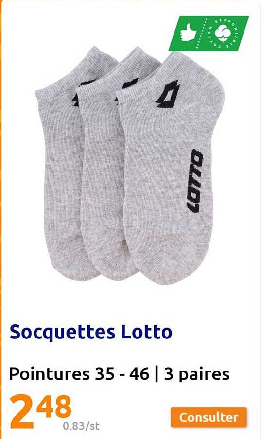 Socquettes Lotto