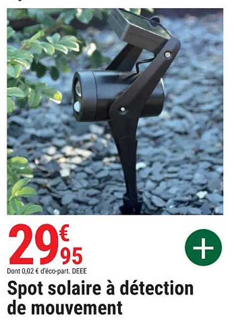 spot solaire à détection de mouvement