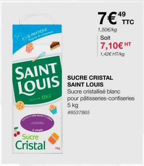 sucre cristal saint louis