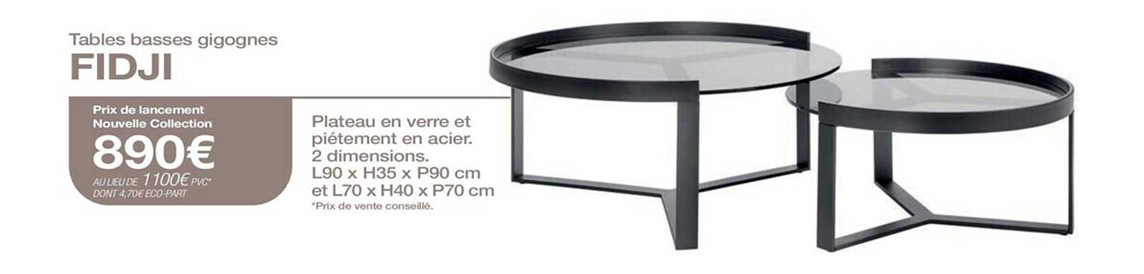 table basses gigognes fidji