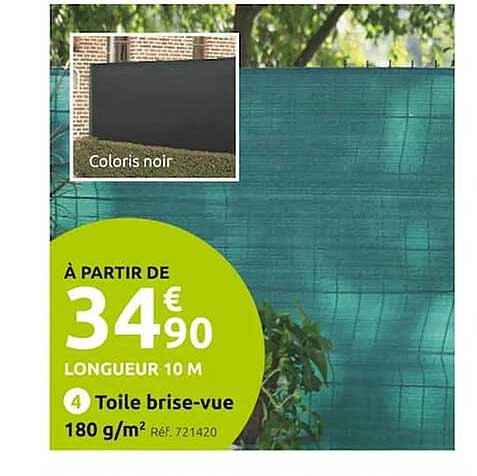toile brise-vue 180 g-m²