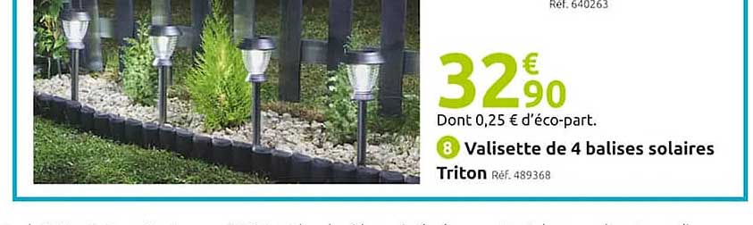 valisette de 4 balises solaires triton