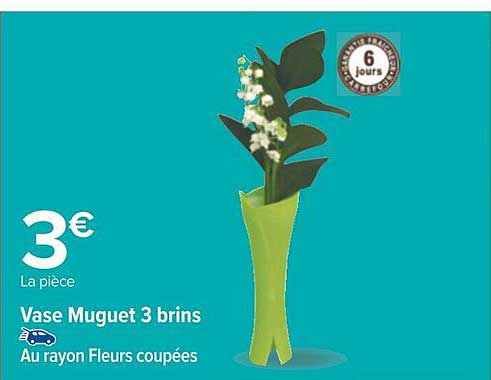 vase muguet 3 brins