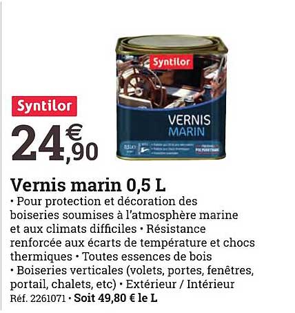vernis marin 0,5l syntilor
